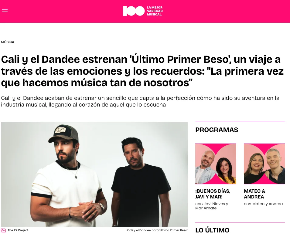Cadena 100 — Cali y El Dandee